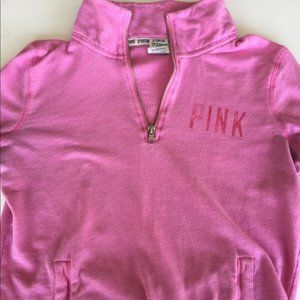Victorias Secret PINK Half Zip Jacket Pink Size XS